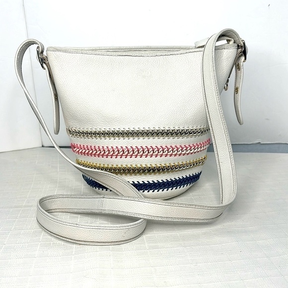 COACH F35153 LICAH LIGHT/CHALK MULTI LEATHER WOMEN'S CROSSBODY BAG - Picture 1 of 11